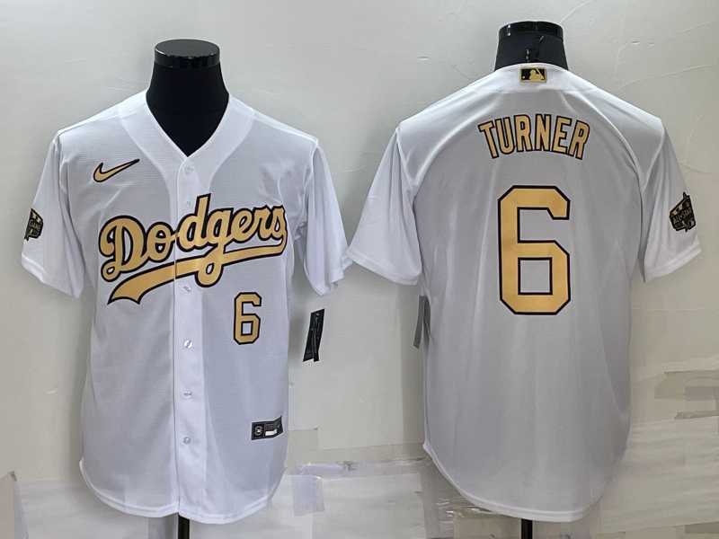 Los Angeles Dodgers #6 Trea Turner Number White 2022 All Star Stitched Cool Base Nike Jersey,We sell and wholesale Los Angeles Dodgers #6 Trea Turner Number White 2022 All Star Stitched Cool Base Nike Jersey on line form chian!